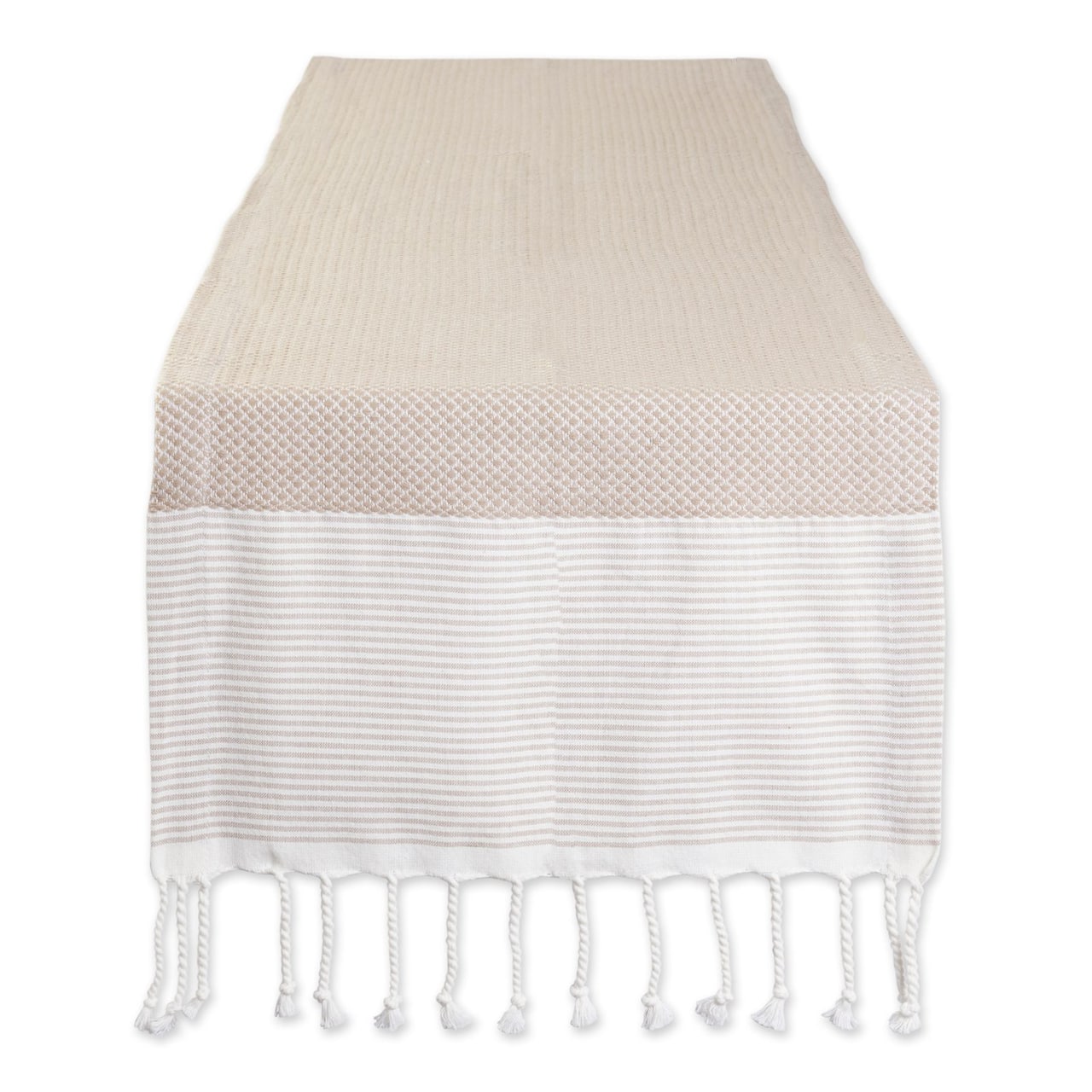 DII® 108" Stone Bordered Dobby Table Runner